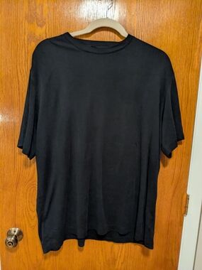 Claiborne Men's Classic Black Crew Neck T-Shirt 3XLT